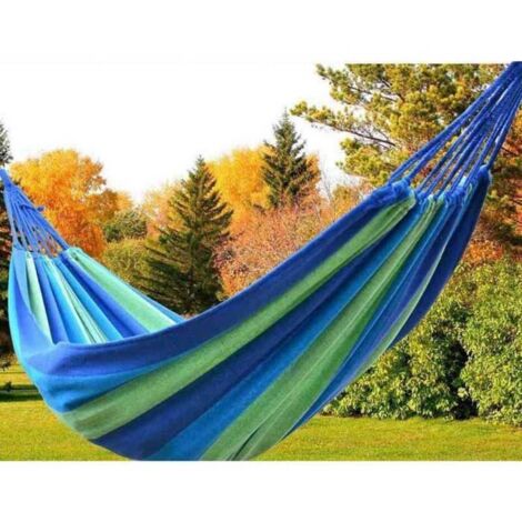 Hamac d'appoint pour jardin et camping - Ours - 280x80cm - Rouge - Adulte (1/3)