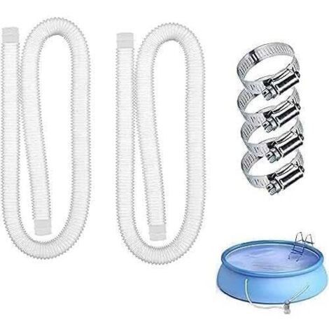 JHKG Kit de Remplacement de Tuyau pour Filtre de Piscine, pour Piscines Hors Sol. (1/4)