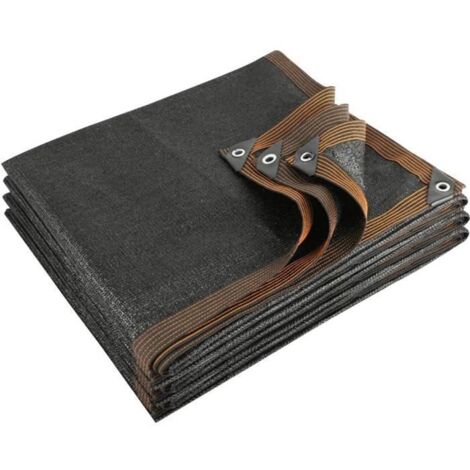 Toile d'ombrage anti-UV 95% respirante, bâche filet voile solaire, Noir, 1x1.5m (A) (1/4)