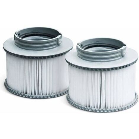 Filtres pour Spa Mspa - Lot de 2 - Ø11,5 x 8,6 cm - Blanc (1/4)