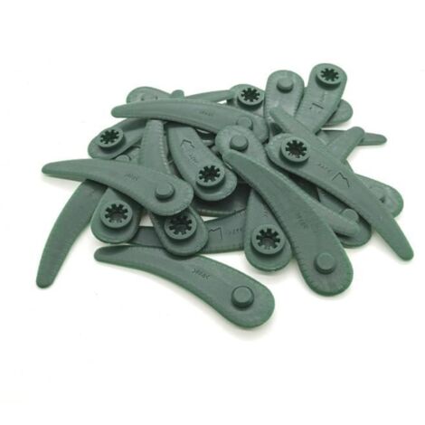 Tondeuse, 25 PIÈCES en plastique ABS. Lames de rechange pour Bosch ART 26 18Li, ART 23 18 Li. Sans type, 25 pièces, vert - A. (1/4)