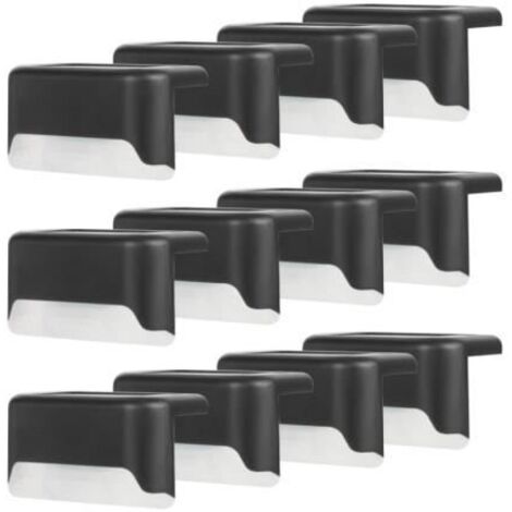 Lampes solaires - Pack de 12 - LED - Lumière chaude - Design moderne - Pour extérieur (1/4)