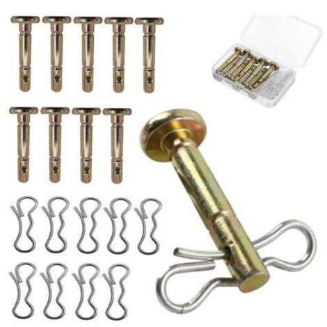 20 pièces d'accessoires de déneigement, pièces de rechange pour souffleuse à neige, ciseaux à métal, goupille d'axe. (1/4)