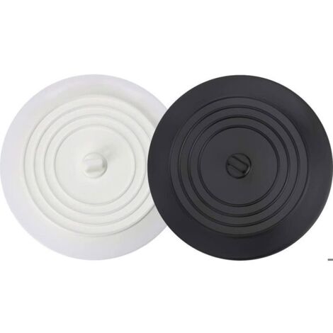 Lot de 2 bouchons universels en silicone pour éviers, lavabos, douches et baignoires. (1/5)