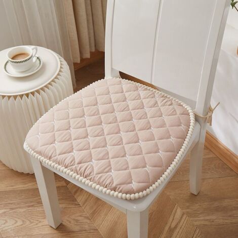Lot de 4 Galettes de Chaise 45x43, Coussins Antidérapants et Durables, Compatibles avec Toutes les Chaises Standards (1/4)