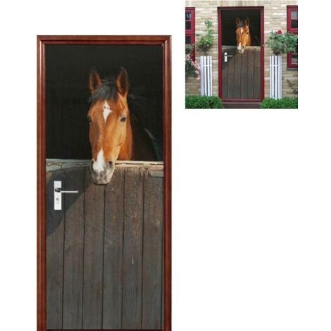 Porte Photo 3D Autocollant Mural - Cheval en Vinyle Étanche, Décoration pour Salon ou Chambre (1/5)