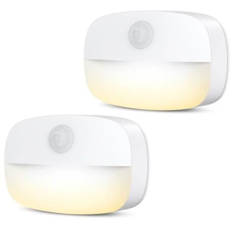 Lampe à détecteur de mouvement Rising FF [Lot de 2], veilleuse automatique, LED blanc chaud (1/4)