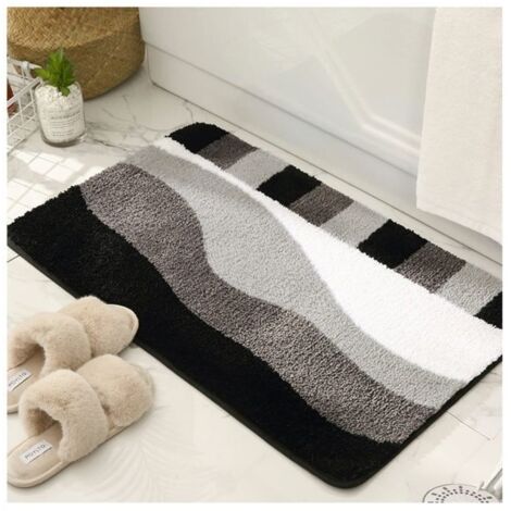 Tapis de bain antidérapant Ulisem - Lavable, séchage rapide - 40x60 cm (1/5)