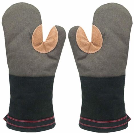 Paire de gants de cuisine résistants à la chaleur pour cuisiner, chef, barbecue, grillades, pâtisserie, pizza, pour hommes, 500°F (g (1/5)