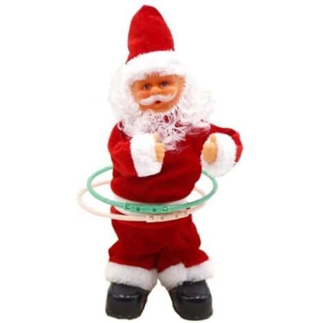 Jouet - Père Noël - Hula Hoop - PVC et velours - 30 cm - Rouge (1/4)