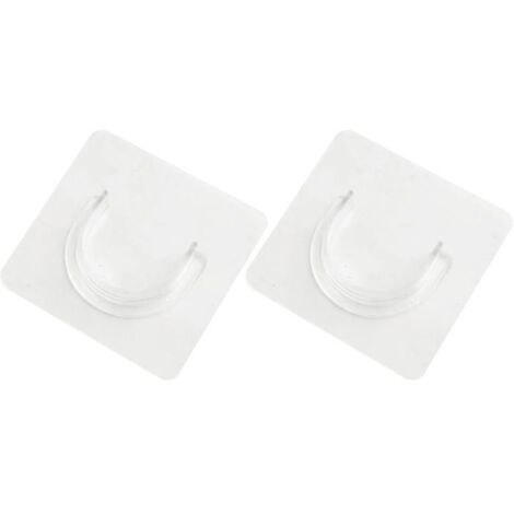 Supports de rideau ULISEM - Fixation adhésive sans perçage - Transparent (1/3)