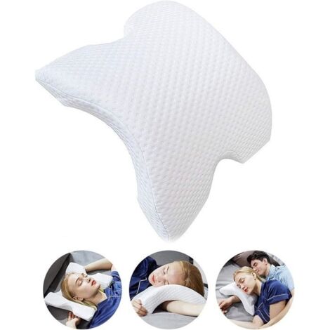 Oreiller en mousse à mémoire multifonction, idéal pour dormeurs latéraux - soulage la pression cervicale et parfait pour les câlins (1/5)