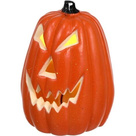 Lanterne citrouille LED d'Halloween, Jack-o'-lantern, décoration lumineuse pour fêtes d'intérieur. (1/4)