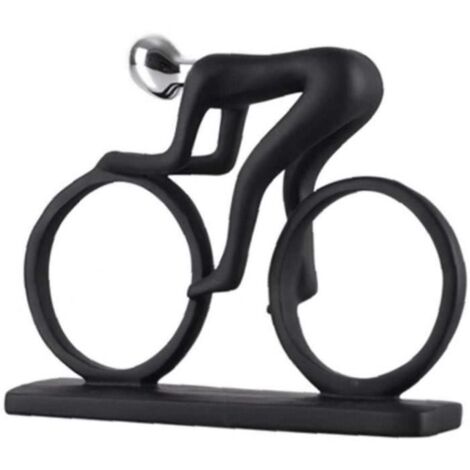 Statue - Résine - Cycliste - 21x3x18cm - Décoration d'intérieur - Style contemporain (1/4)