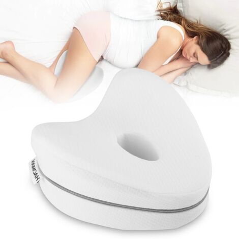 TTLIFE Oreiller de jambe pour dormeurs latéraux, coussin de genoux en mousse à mémoire de forme multicolore pour un soulagement noct (1/5)