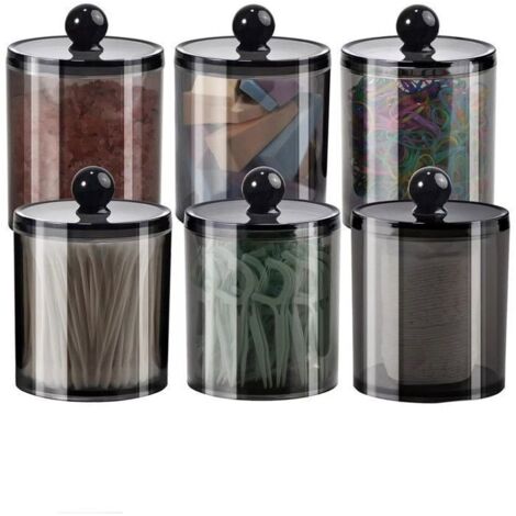 Lot de 6 distributeurs de pharmacie en plastique transparent (1/5)