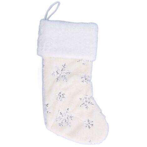 Pendentif de Noël - OKUMGGYJ - Flocon de neige brodé en polyester - Décoration d'intérieur - 42 cm (1/5)