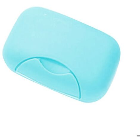 Porte-savon de voyage OKUMGGYJ - Hygiénique - En plastique bleu (1/5)
