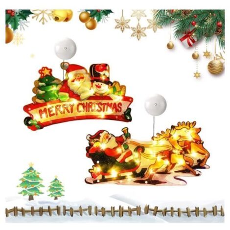 Guirlandes lumineuses - Multicolores - 2 Pièces - LED - Intérieur - Noël (1/4)