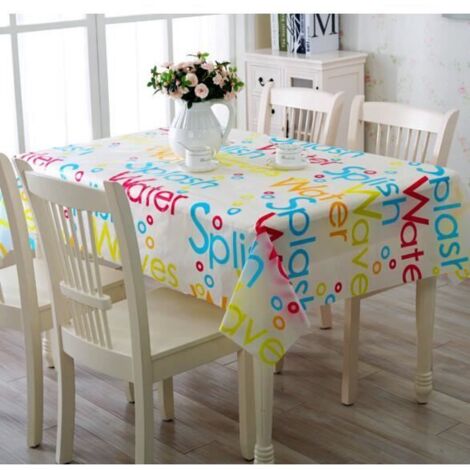 Nouvelle nappe en PVC protecteur pour table, facile à nettoyer et décorative. (1/2)