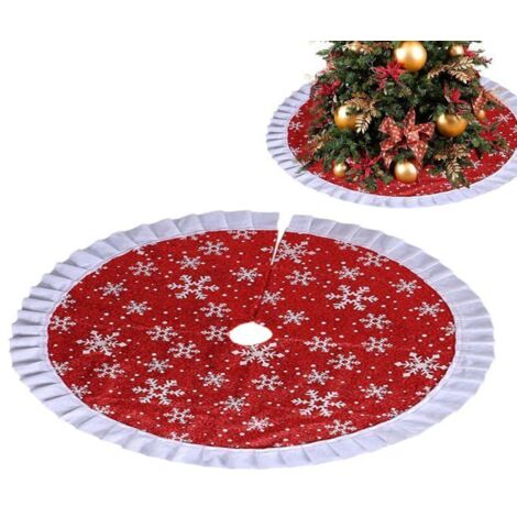 Jupe d'arbre de Noël de 36 pouces, décorations et tapis de sol, grandes jupes pour sapin (B) (1/5)