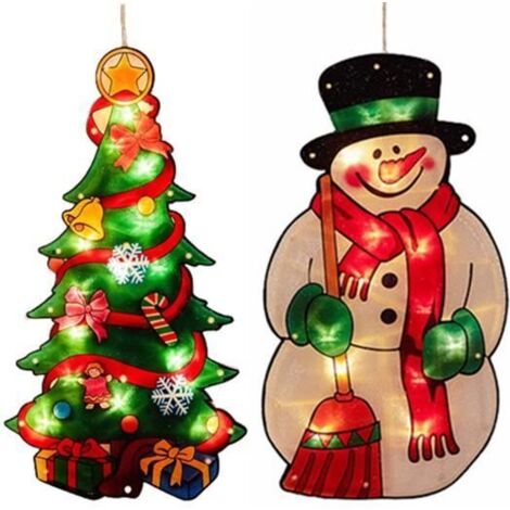Lumière de Noël LED - 2 pièces - Ventouse - Intérieur - Écologique (1/4)