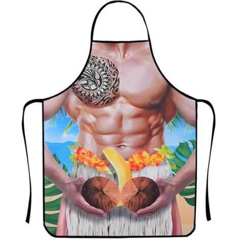 Tablier Homme Séduisant, Tablier Amusant et Original, Tablier de Barbecue pour Fêtes - Cadeau Adulte pour Hommes (1/5)
