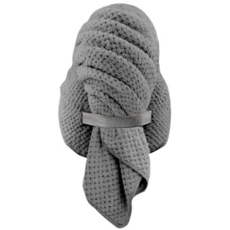 Serviette en microfibre pour cheveux, grande et ultra-absorbante, idéale pour sécher les boucles rapidement. (1/4)
