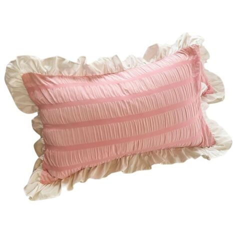 Housses de coussin - OKUMGGYJ - Rose - Synthétique - Format carré (1/5)
