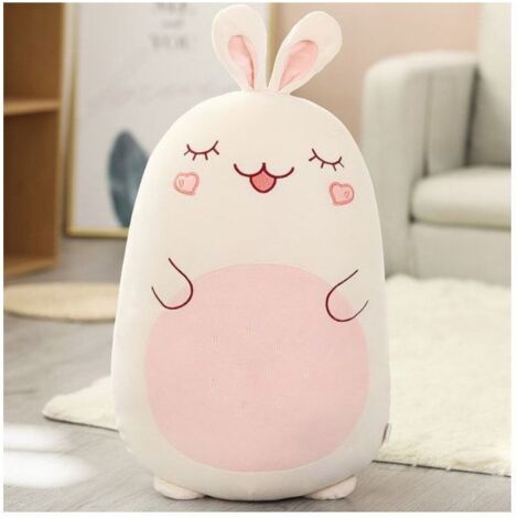 Peluche, 60 cm, coussin doux en forme de lapin mignon (1/4)