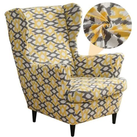Housses de Fauteuil à Oreilles VIPITH, Lot de 2 Extensibles, Housse de Protection Imprimée pour Canapé. (1/4)