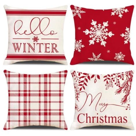 Housses de coussin décoratif - 45 x 45 cm - Lin-coton écologique - Confortable (1/4)