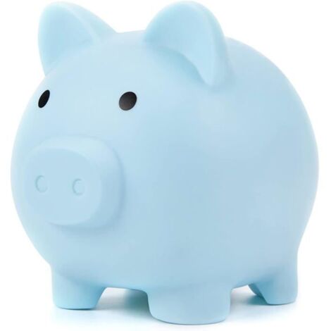 Jolie tirelire pour enfants, souvenir parental, jolie boîte à économies (bleu) (1/5)