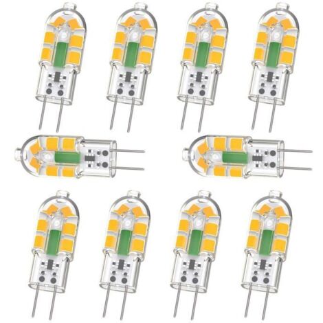 Ampoule LED G4 2 W 240 lm, équivalente à une halogène G4 20 W, blanc chaud 3 000 K, 12 V AC/DC, sans scintillement. (1/5)