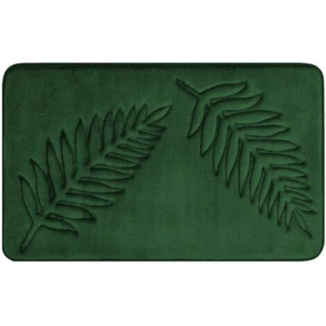 Tapis de bain à mémoire de forme, absorbant et antidérapant. Idéal pour la salle de bain, il sèche rapidement et est lavable en mach (1/5)