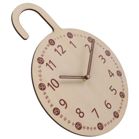 Horloge Murale en Bois Ulisem - Style Vintage - Silencieuse et Minimaliste (1/5)