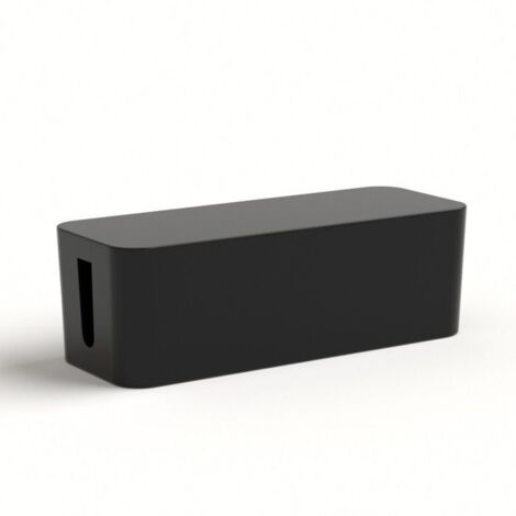 Boîte de gestion de câbles, boîte de rangement pour routeur, organisateur pour protéger multiprise et chargeur, 24x12x12 cm. (1/4)