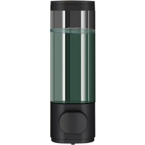 Distributeur de douche sans perçage mural pour salle de bain, grande capacité, noir. (1/4)