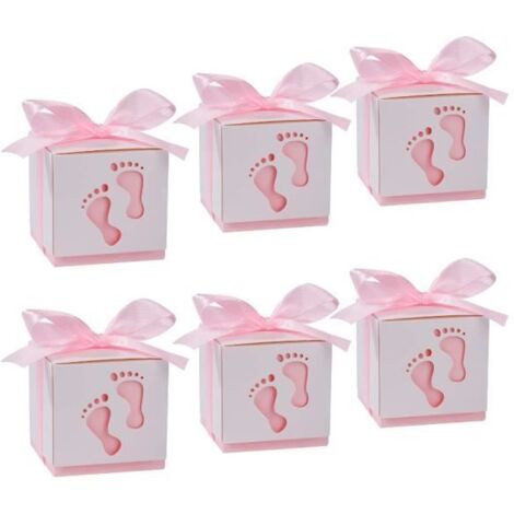 Boîte à faveurs - Non spécifié - 50 pièces - Rose - Carton - 6x6x6 cm (1/4)