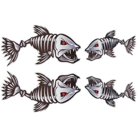 Autocollants - Non spécifié - Autocollants Poisson - 15x6cm et 25x13cm - Papier - Mixte (1/4)