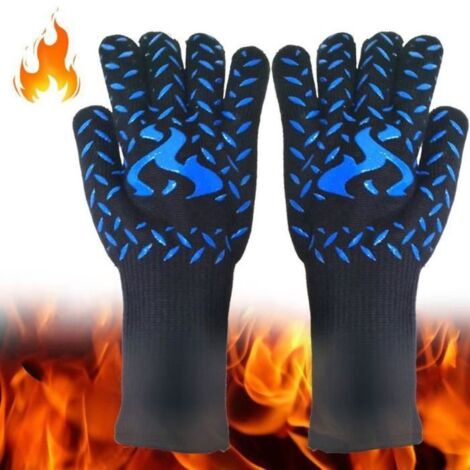 Gants de Cuisine en Silicone - Résistants à la Chaleur, Antidérapants et Universels - Lot de 2 (1/4)
