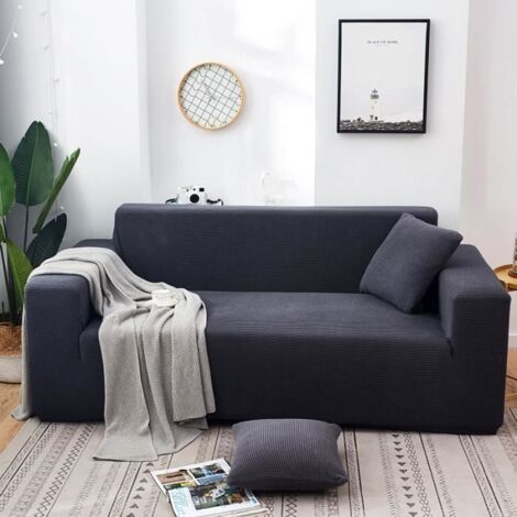 Housse de canapé 3 places - Imperméable - Gris - Design contemporain (1/4)