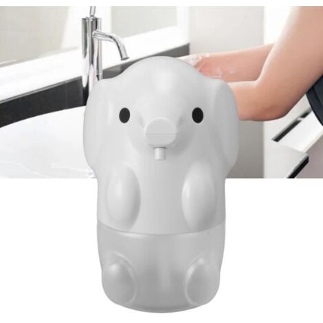 Nouveau distributeur de mousse de savon domestique automatique, éléphant décoratif blanc. (1/4)