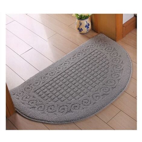 Paillasson - KZQ - Demi-lune - Antidérapant - Lavable en machine - 48,9 x 76,2 cm (1/3)