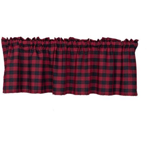 Rideaux - Buffle - Vichy - Rouge et Noir - 130x41 cm - Résistants (1/5)