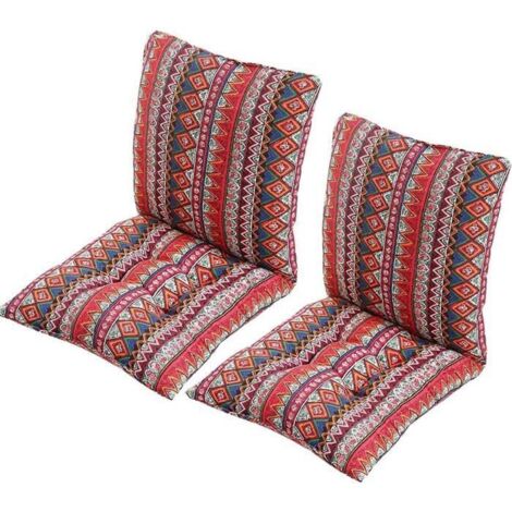 Lot de 2 coussins de siège avec dossier, doux et confortables, parfaits pour chaises de bureau. Couleurs multiples. (1/5)