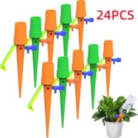 Goutte à Goutte Bouteille, Kit d'Irrigation Goutte à Goutte, Piquets d'Arrosage Automatiques avec 20 Supports Anti-basculement