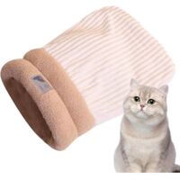 Adorable Cat Basket, Comfortable Cat Sleeping Bag, Semi-Enclosed Cuddle Design Pet Carrier Winter Bed