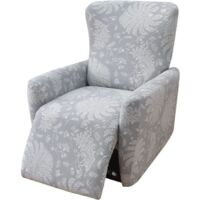Housse de Fauteuil Relax Extensible 1 Place, Couverture pour Chaise ou Canapé Relax, Housse de Fauteuil Relax Inclinable Électrique,