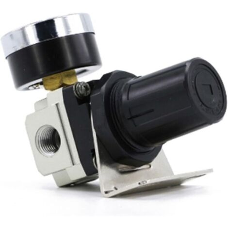 Régulateur De Pression D'Air AR2000 G1/4 Avec Manomètre - Commande Pneumatique Compresseur